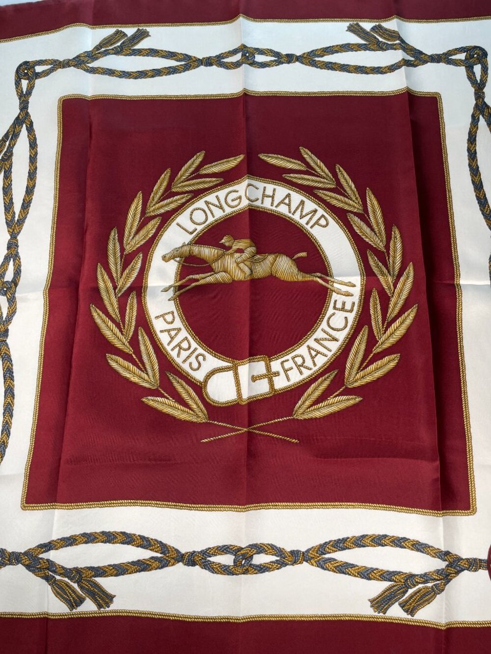 Longchamp Vintage Equestrian Silk Scarf - Picture 2 of 15